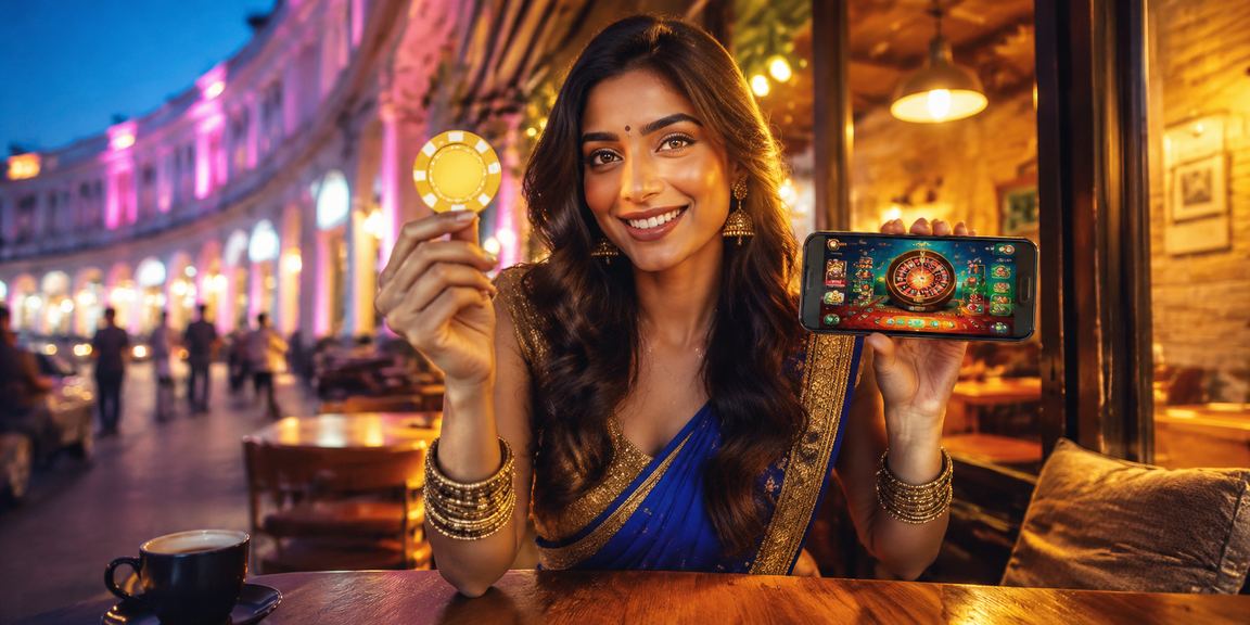 User enjoying live casino games on a mobile device in India